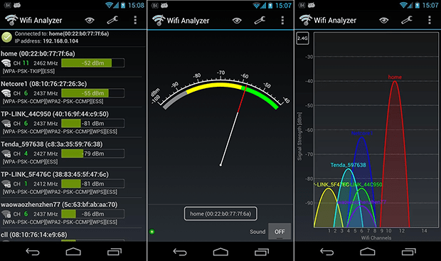 apps to measure wifi signal strength dbm